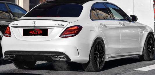 C-Class W205 C63 Style Boot Spoiler