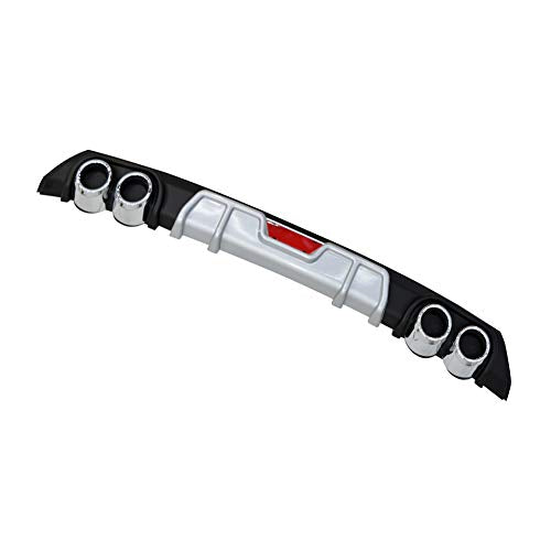 Polo 6 4-pipe rear diffuser with silver tail pipes