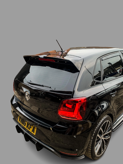 Polo 6 gloss black Oettinger spoiler