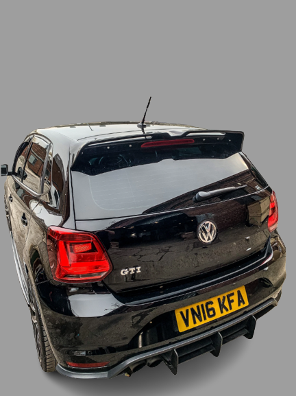 Polo 6 gloss black Oettinger spoiler