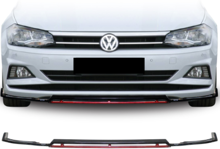 Polo 8 4-piece gloss black Kerscher lip with red tip