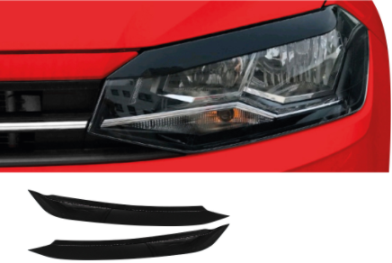 Polo 8 gloss black eyelid set