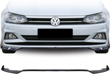 Polo 8 Maxton gloss black front lip