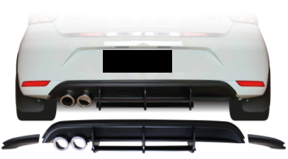 Polo 6 Maxton diffuser with silver tailpipes