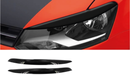 Polo 6 gloss black eyelids set